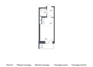Квартира на продажу студия, 21.7 м2, Санкт-Петербург, жилой комплекс Новое Колпино, к36