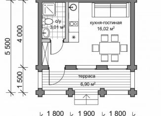 Продажа дома, 30 м2, деревня Ушакова, Зелёная улица