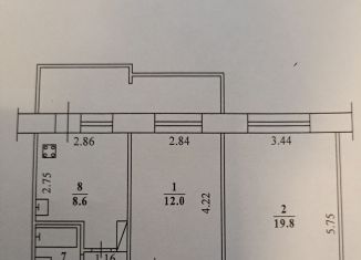 Продажа 2-ком. квартиры, 51.3 м2, Якутск, улица Лермонтова, 92/2, Сайсарский округ