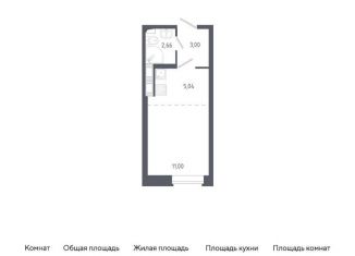 Продаю квартиру студию, 21.7 м2, Колпино