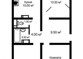 Трехкомнатная квартира на продажу, 79.1 м2, посёлок Отрадное, Рубиновая улица, 12