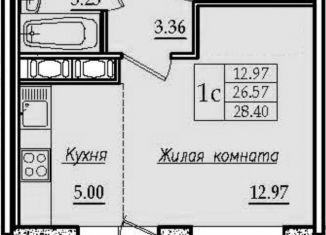 Продажа квартиры студии, 28.4 м2, Санкт-Петербург, жилой комплекс Малая Охта, 4, ЖК Малая Охта