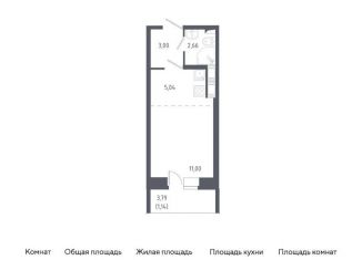 Продается квартира студия, 22.8 м2, Санкт-Петербург, жилой комплекс Новое Колпино, к38