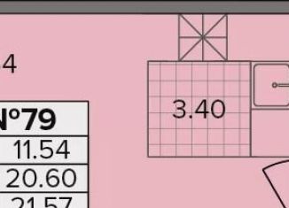 Квартира на продажу студия, 21.6 м2, деревня Новое Девяткино