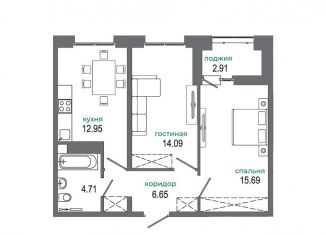 Продам 2-комнатную квартиру, 57.3 м2, Иркутск, жилой комплекс Авиатор, с16