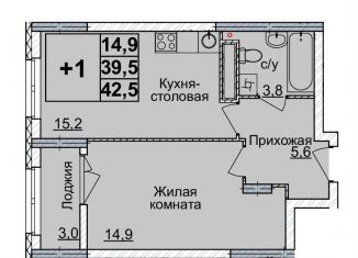 Продается 1-комнатная квартира, 42 м2, Нижний Новгород, Нижегородский район