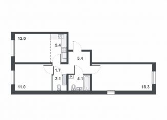 Продаю 3-ком. квартиру, 60 м2, Киров, ЖК Ривер Парк, Прибрежный бульвар, 6