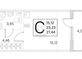 Продам квартиру студию, 23.2 м2, посёлок Стрельна