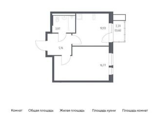 Продажа однокомнатной квартиры, 37.4 м2, Московская область