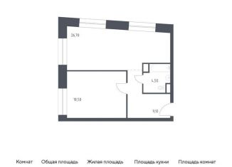 Продажа 1-комнатной квартиры, 58.8 м2, Москва, Стремянный переулок, 2, район Замоскворечье