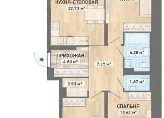 Продается 3-комнатная квартира, 91.8 м2, Екатеринбург, ЖК Просторы