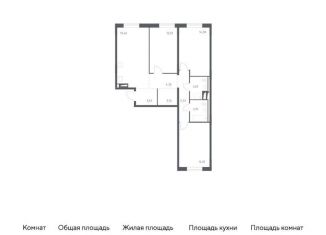 Продажа 3-комнатной квартиры, 85.1 м2, деревня Лаголово, жилой комплекс Квартал Лаголово, 2