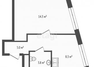 Продаю 1-комнатную квартиру, 31.4 м2, Москва, метро Коломенская