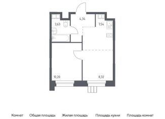 Продается 1-комнатная квартира, 34 м2, Москва, поселение Мосрентген, 5с3