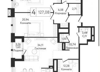 Продаю четырехкомнатную квартиру, 136.1 м2, Москва, район Нагатинский Затон