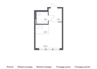 Квартира на продажу студия, 22.5 м2, село Остафьево, жилой комплекс Остафьево, к23