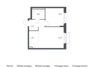 Продаю 1-комнатную квартиру, 40 м2, Москва, жилой комплекс Квартал Марьино, к2