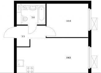 Продается 1-комнатная квартира, 35.9 м2, Москва, ЖК Сигнальный 16