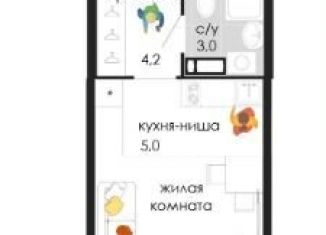 Квартира на продажу студия, 22.3 м2, Пермь, Кузнецкая улица, 43В