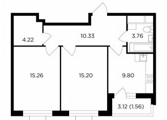 Продается 2-комнатная квартира, 60.1 м2, Одинцово, ЖК Одинград квартал Семейный, жилой комплекс Одинград квартал Семейный, 5