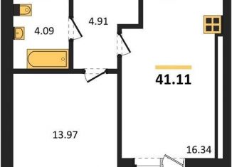 Продам 1-ком. квартиру, 41.1 м2, Калининград