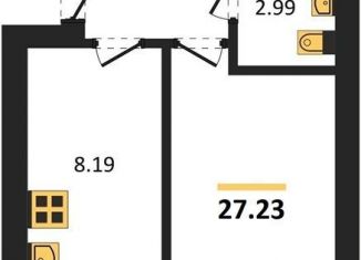 Продам 1-ком. квартиру, 27.2 м2, Пионерский, улица Гептнера, 19