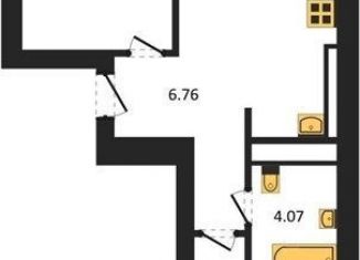 Продается 2-ком. квартира, 55.8 м2, Калининград, Ленинградский район, улица Героя России Катериничева, 9к2