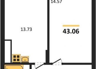 Однокомнатная квартира на продажу, 43.1 м2, Калининградская область