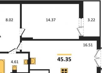 Продажа 1-ком. квартиры, 45.4 м2, Калининградская область, 2-й Портовый переулок, 8