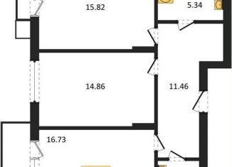 Продаю 2-ком. квартиру, 69.9 м2, поселок Малое Исаково