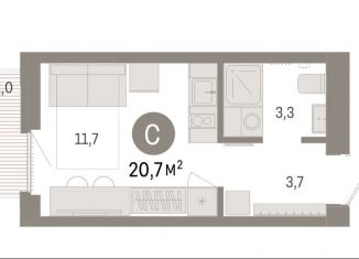 Продам квартиру студию, 20.7 м2, Свердловская область