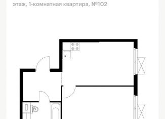 Продаю однокомнатную квартиру, 39.3 м2, Москва, жилой комплекс Римского-Корсакова 11, 11