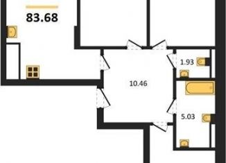 Продажа трехкомнатной квартиры, 83.7 м2, поселок Малое Исаково