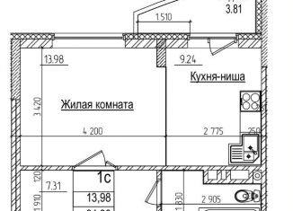 Продается 1-комнатная квартира, 36.8 м2, Новосибирск, Заельцовский район, улица Дуси Ковальчук, 242