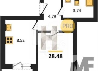 Продаю 1-комнатную квартиру, 28.5 м2, Калининградская область