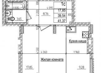 Продам однокомнатную квартиру, 41.3 м2, Новосибирск, Заельцовский район, улица Дуси Ковальчук, 242