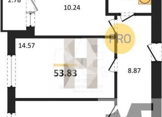 Двухкомнатная квартира на продажу, 53.8 м2, Калининград, Суздальская улица, 15