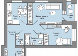 Продаю 2-ком. квартиру, 54 м2, Киров, Ленинский район