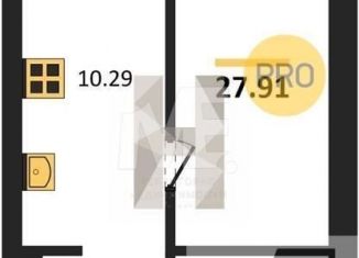 Продам однокомнатную квартиру, 27.9 м2, Пионерский, улица Гептнера, 17