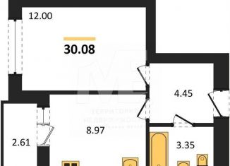 Продается 1-комнатная квартира, 30.1 м2, Калининград