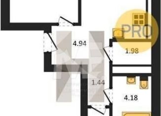 Продажа 2-ком. квартиры, 53.9 м2, Калининград