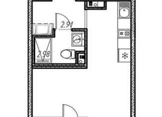 Продаю квартиру студию, 25.3 м2, Санкт-Петербург, Московский район, Московское шоссе, 13Б