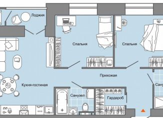 Продам 3-комнатную квартиру, 69 м2, село Первомайский, улица Строителя Николая Шишкина, 11к1