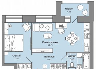 Продаю 2-комнатную квартиру, 46 м2, село Первомайский