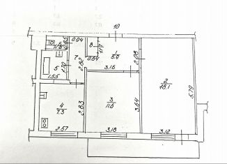 Продажа двухкомнатной квартиры, 50 м2, Липецкая область, 9-й микрорайон, 21А