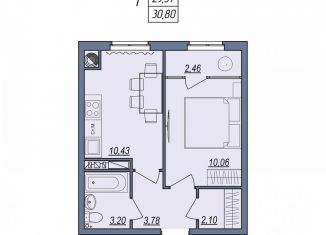 Продажа 1-комнатной квартиры, 30.8 м2, Волгоград