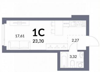 Продажа квартиры студии, 23.2 м2, Новосибирская область, Горская улица, 2/1