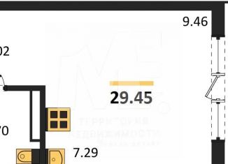 Квартира на продажу студия, 29.5 м2, Светлогорск, улица Нахимова