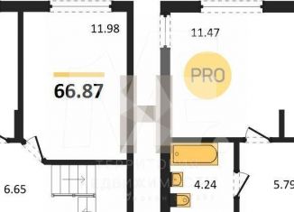 Продается 2-комнатная квартира, 66.9 м2, Светлогорск, улица Нахимова