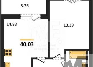 Продается 1-комнатная квартира, 40 м2, поселок Малое Исаково